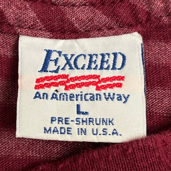 Vintage Alcatraz Tee Shirt Psycho Ward Outpatient Embroidered Striped Red Large - Picture 3 of 5